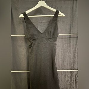 Grey Cut Out Long Monrow Dress
